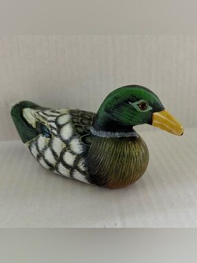 Handcrafted Wooden Duck Figurine